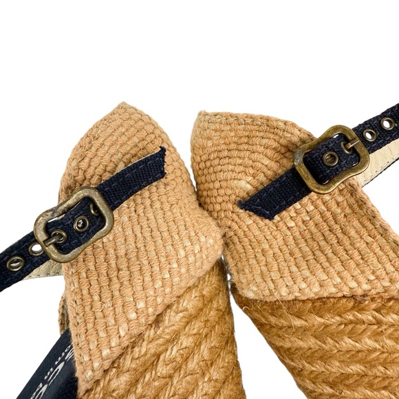 Viscata Barcelona Satuna Limited Edition Canvas Espadrille Wedges Size 9 / 40 - Picture 13 of 16